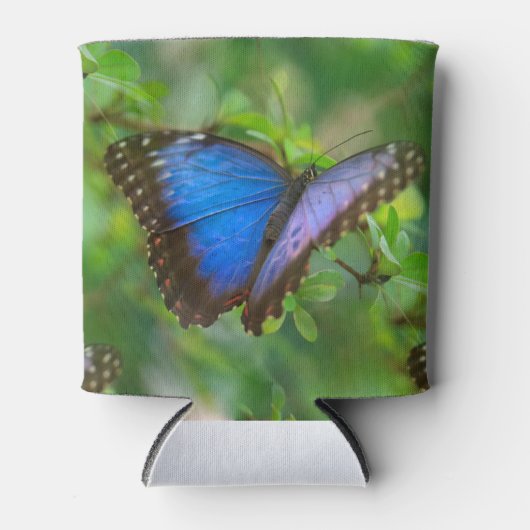 Blauwe vlinder blikjeskoeler (Voorkant)