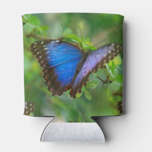 Blauwe vlinder blikjeskoeler (Achterkant)