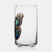 Blauwe Vlinder Blikvorm Glas (Links)
