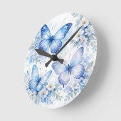 Blauwe Vlinder Bloemstuk Ronde Klok (Hoek)