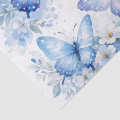 Blauwe Vlinder Bloemstuk Tissuepapier (Detail)
