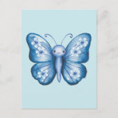 Blauwe vlinder briefkaart (Voorkant)