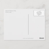 Blauwe vlinder briefkaart (Achterkant)