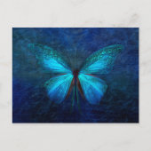 Blauwe vlinder briefkaart (Voorkant)