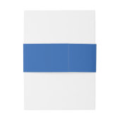 Blauwe Vlinder Bruiloft Suite Monogram Buikband Uitnodigingen Wikkel (Achterkant Voorbeeld)