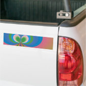 Blauwe Vlinder Bumpersticker (Op Truck)