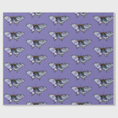 Blauwe vlinder cadeaupapier (Vlak)