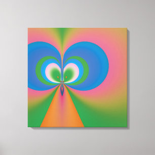 Blauwe vlinder canvas afdruk