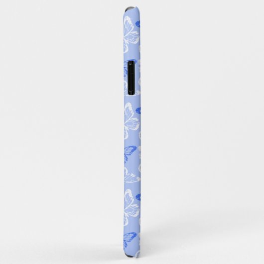 Blauwe vlinder Case-Mate iPhone case (Achterkant/rechts)