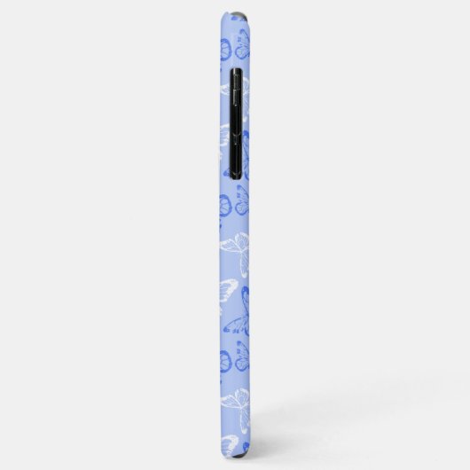 Blauwe vlinder Case-Mate iPhone case (Achterkant/links)