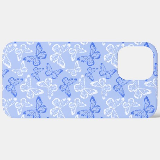 Blauwe vlinder Case-Mate iPhone case (Achterkant (horizontaal))