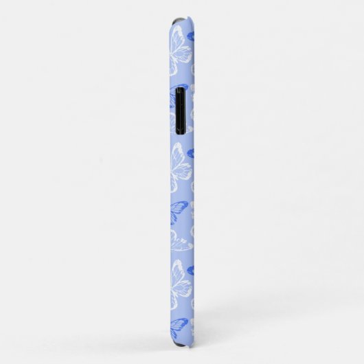 Blauwe Vlinder Case-Mate iPhone Case (Achterkant/rechts)