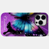 Blauwe vlinder Case-Mate iPhone case (Achterkant (horizontaal))