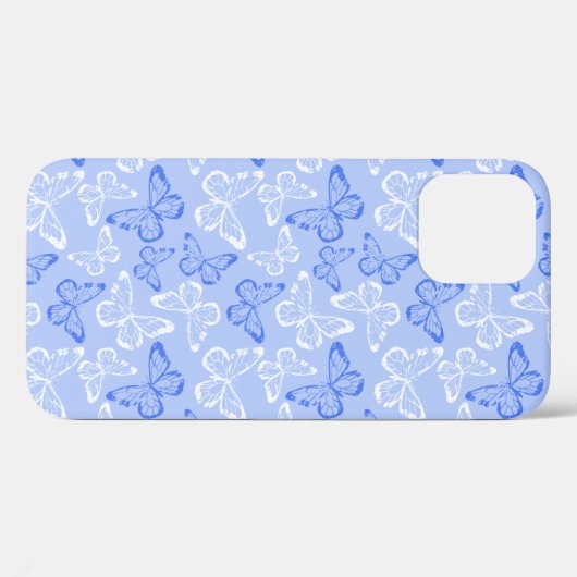 Blauwe vlinder Case-Mate iPhone case (Achterkant (horizontaal))