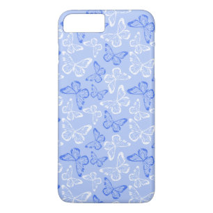 Blauwe vlinder 	iPhone 8/7 plus hoesje