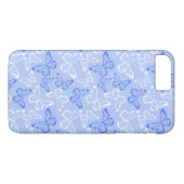 Blauwe Vlinder Case-Mate iPhone Case (Achterkant (Horizontaal))
