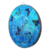 Blauwe vlinder dartbord (Voorkant Rechts)