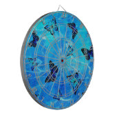Blauwe vlinder dartbord (Voorkant Links)