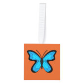 Blauwe vlinder decoratie (Voorkant)