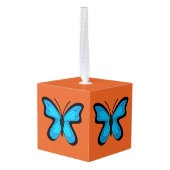 Blauwe vlinder decoratie (Achter hoekig)