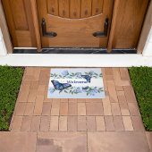 Blauwe vlinder deurmat