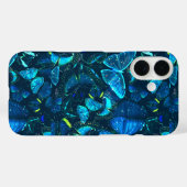 Blauwe Vlinder droomachtige Esthetische Hemelse fa Case-Mate iPhone Case (Achterkant (horizontaal))