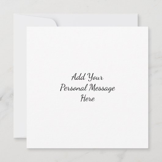 Blauwe vlinder en bloemen | Persoonlijk bericht Kaart (Achterkant)