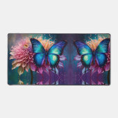 Blauwe vlinder en de Dahlia Bureaumat (Voorkant)