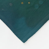 Blauwe vlinder en de Dahlia Fleece Deken (Hoek)