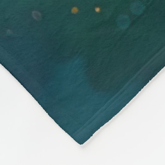 Blauwe vlinder en de Dahlia Fleece Deken (Hoek)