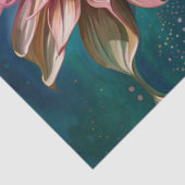 Blauwe vlinder en de Dahlia Tissuepapier (Detail)