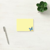 Blauwe vlinder en gouden Confetti Stippen Post-it® Notes (Kantoor)