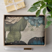  blauwe vlinder en ontkoppeling van Rozen Tissuepapier (Geschenk)