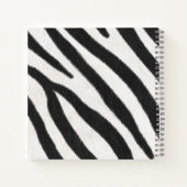 Blauwe vlinder en Zebra groene monogram op maat Notitieboek (Achterkant)