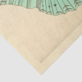 Blauwe Vlinder Ephemera Decoupage Blauwgroen Tis Tissuepapier (Detail)