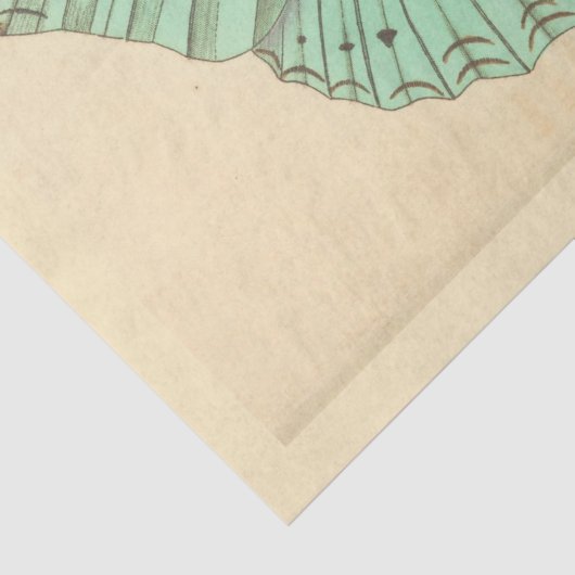  Blauwe Vlinder Ephemera Decoupage Blauwgroen Tis Tissuepapier (Detail)