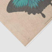 Blauwe Vlinder Ephemera Decoupage Blauwgroen Tissuepapier (Detail)