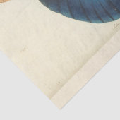  Blauwe Vlinder Ephemera Decoupage Blauwgroen Tissuepapier (Detail)