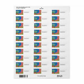Blauwe Vlinder Etiket (Full Sheet)