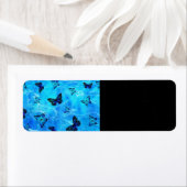 Blauwe vlinder etiket (Insitu)