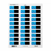 Blauwe vlinder etiket (Full Sheet)