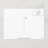 Blauwe Vlinder Feestdagenkaart (Achterkant)