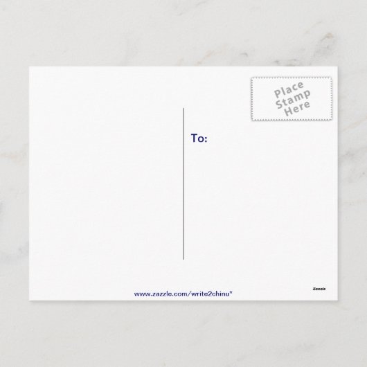 Blauwe Vlinder Feestdagenkaart (Achterkant)