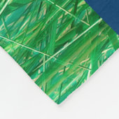 Blauwe vlinder fleece deken (Hoek)