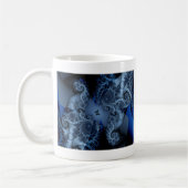 blauwe vlinder fractal koffiemok (Links)