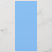 Blauwe vlinder Gedekte Baby showers Menu (Achterkant)