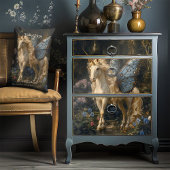 Blauwe vlinder gevleugelde eenhoorn Decoupage Tissuepapier