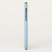 Blauwe Vlinder & Gouden Confetti Case-Mate iPhone Case (Achterkant/links)