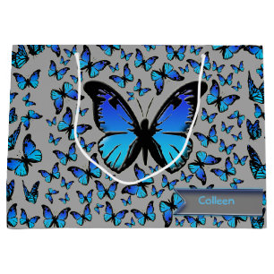 blauwe vlinder groot cadeauzakje