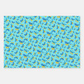 Blauwe vlinder handgetekende Waterverf vlinders Inpakpapier Vel (Voorkant)